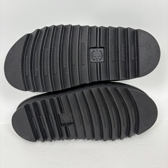 NwOpBx Dr Martens Myles Brando Sandals Slides Women US 6 Leather Buckle Platform - Picture 7 of 9